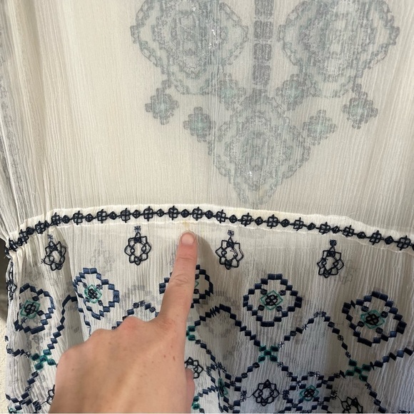 CALYPSO ST. BARTH Velsia Silk Embroidered Tunic Swim Coverup - Picture 10 of 16